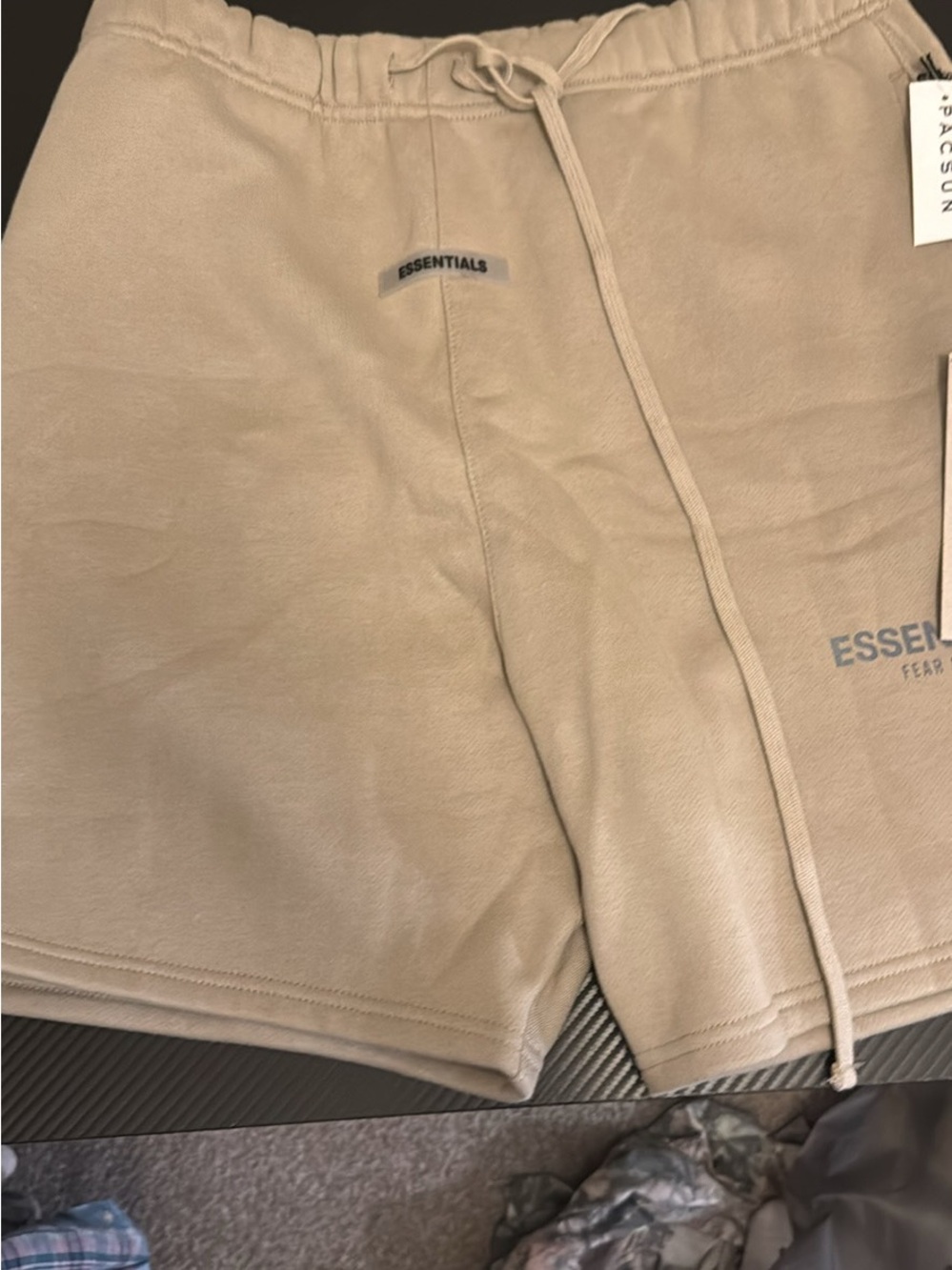 Fear of God Essentials Men’s Beige/Tan Athletic Shorts